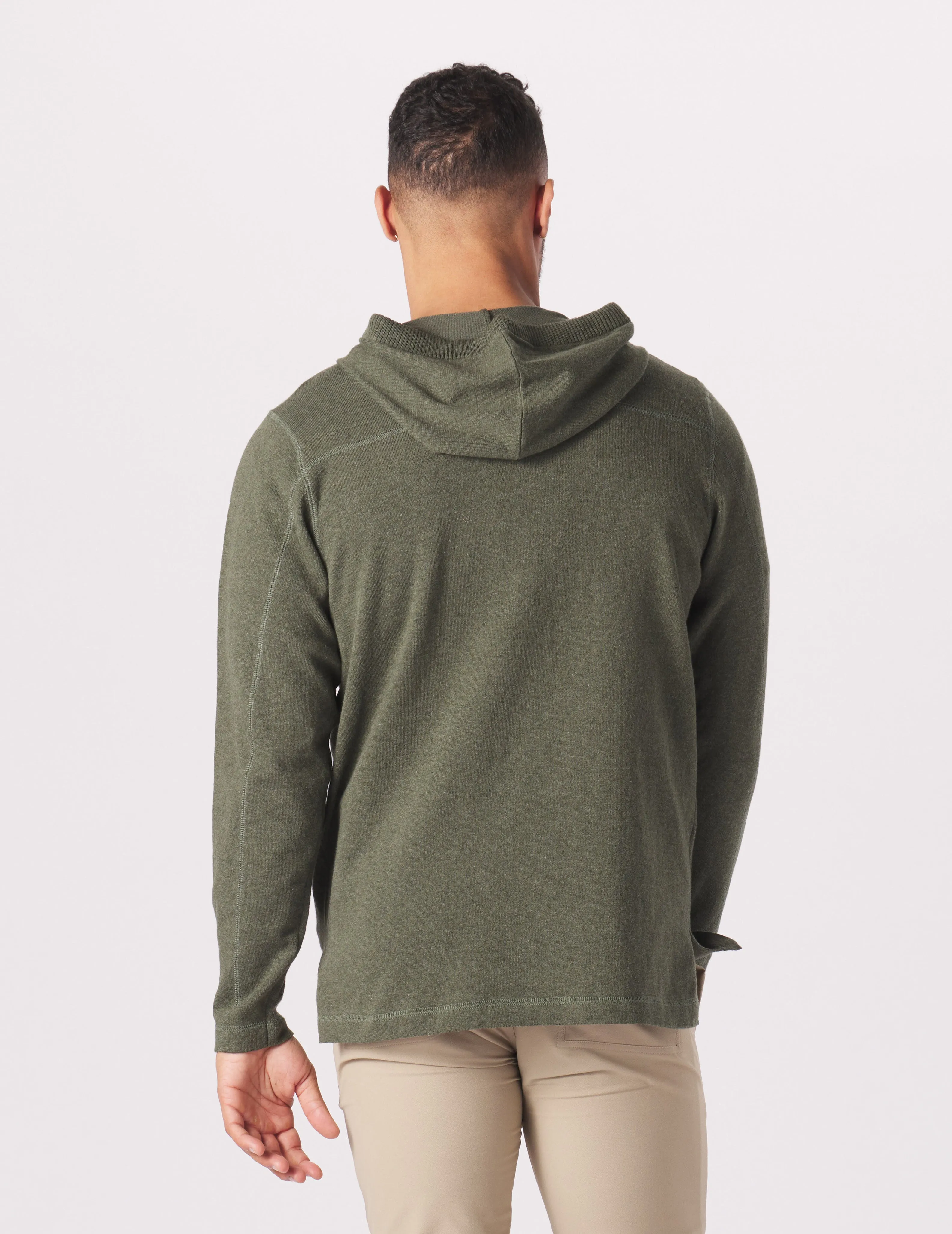 Ace Hooded Sweater: Olive