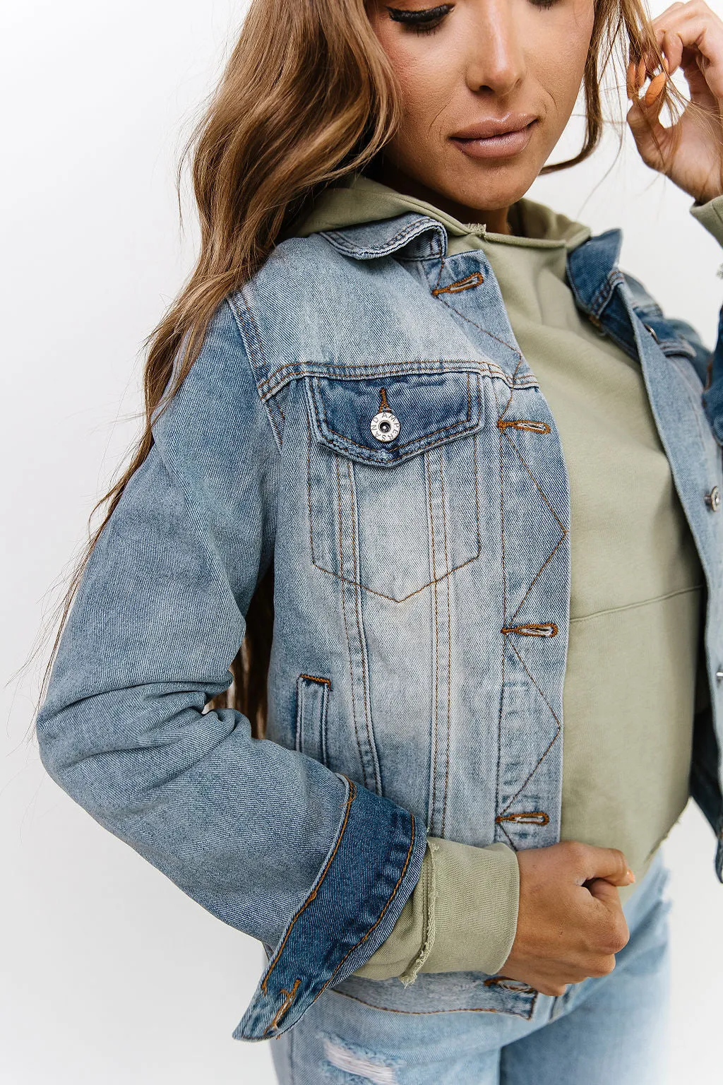 Ampersand Avenue - Classic Denim Jacket- Light Wash