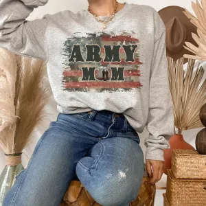 Army Mom Shirt, Military Mom Shirt, Military Wife Sweatshirt, Army Mom Gift, Air Force Mom, Support our troops, Marine Coast guard, Navy Mom