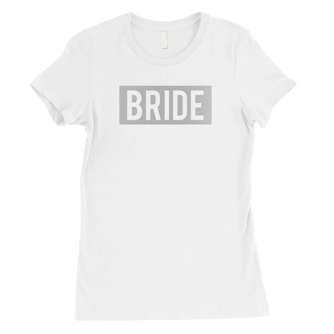 Bride Squad Boxed-SILVER Womens T-Shirt Perfect Exciting Wedding