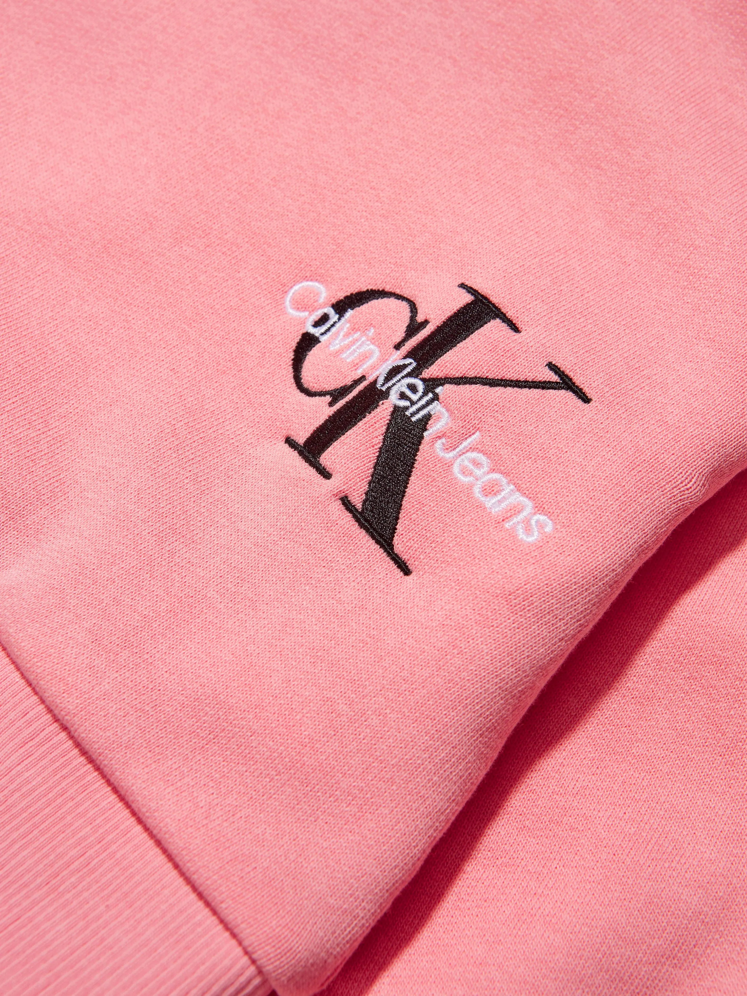 Calvin Klein Girls Organic Cotton Monogram Hoodie