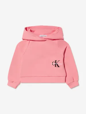 Calvin Klein Girls Organic Cotton Monogram Hoodie