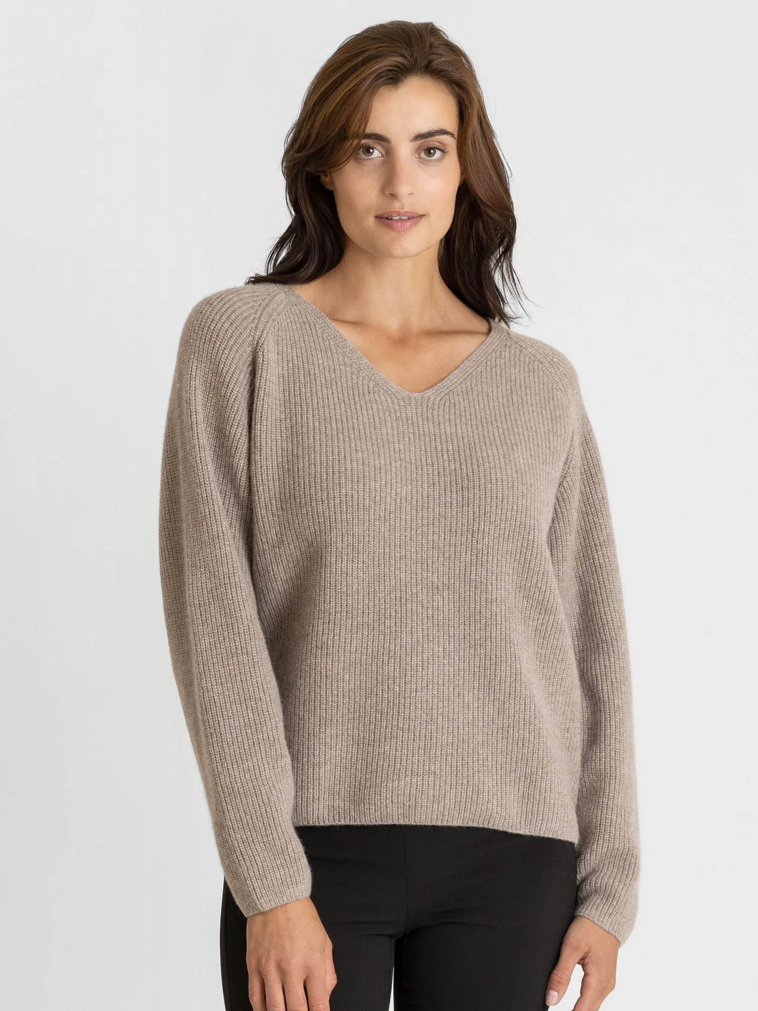 Cashmere sweater "Maya" - toast