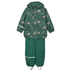 CeLaVi Smoke Pine Rain Set - Aop, m. Fleece lining