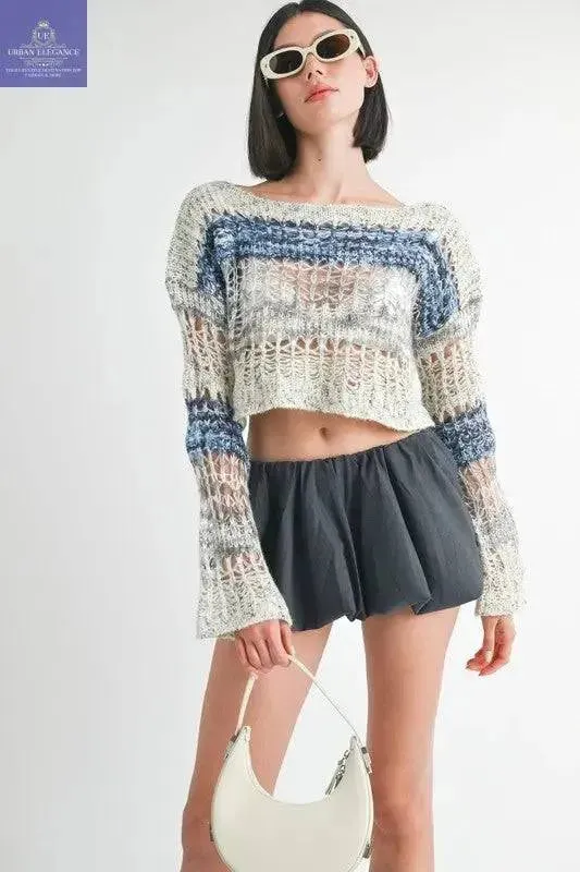 Chunky Knit Cropped Sweater