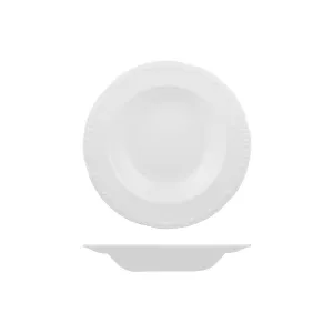 Churchill BUCKINGHAM ROUND WIDE RIM PASTA PLATE-230mm Ø | 330ml WHITE (x24)