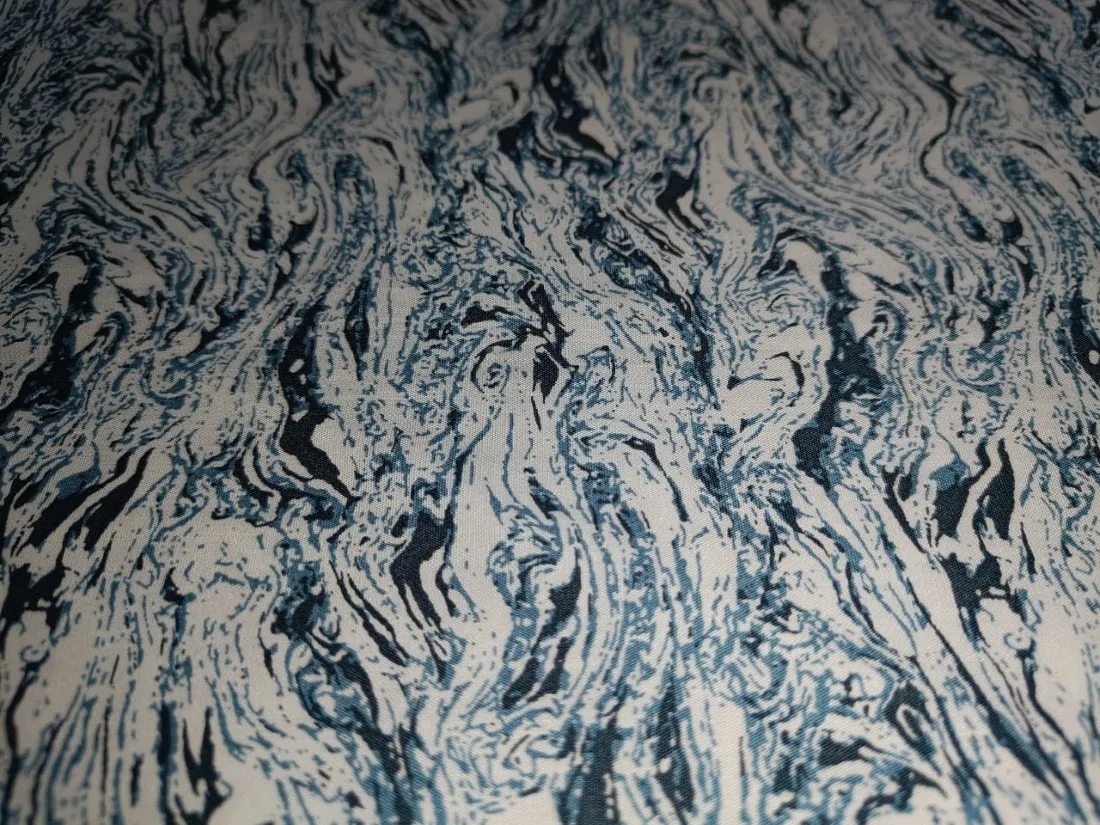 Cotton Poplin Fabric Marble Print 58&quot; WIDE