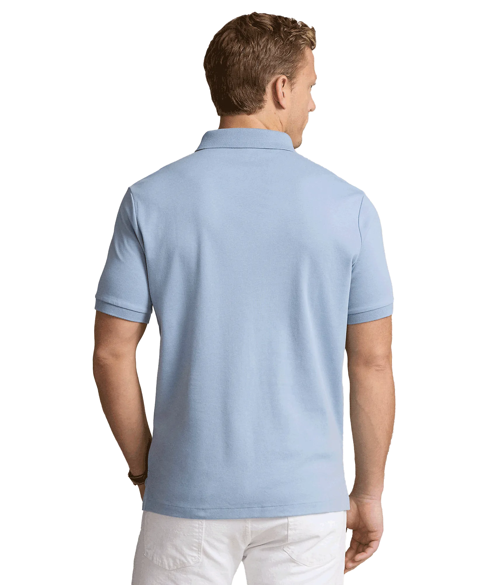 Custom Slim Fit Soft Cotton Polo Shirt - Blue