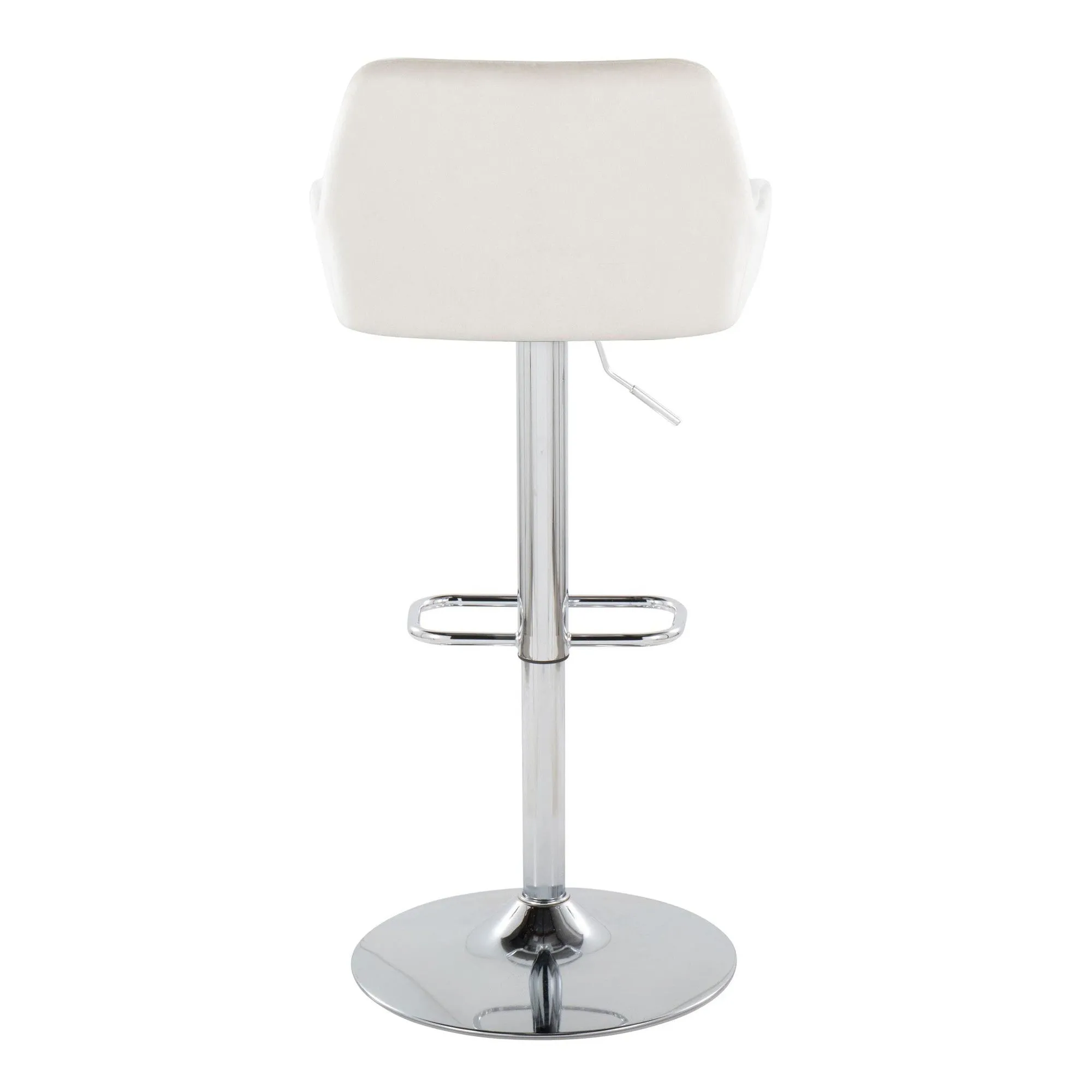 Daniella Adjustable Barstool - Set of 2 By LumiSource - BS-DNLAV-RR2 CHRBK2