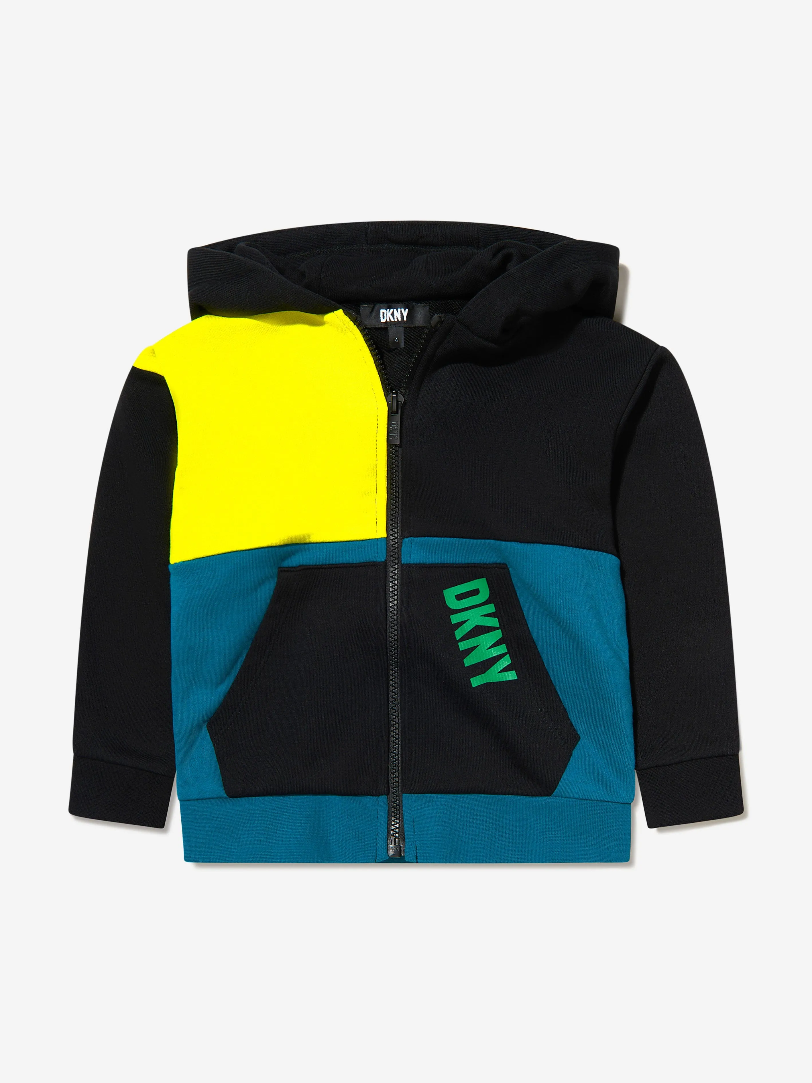 DKNY Boys Colourblock Zip Up Top