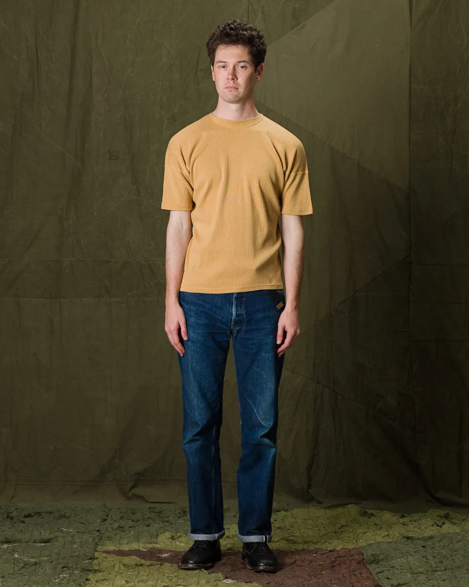 Extra Cotton Rib Crewneck S/S - Golden Yellow