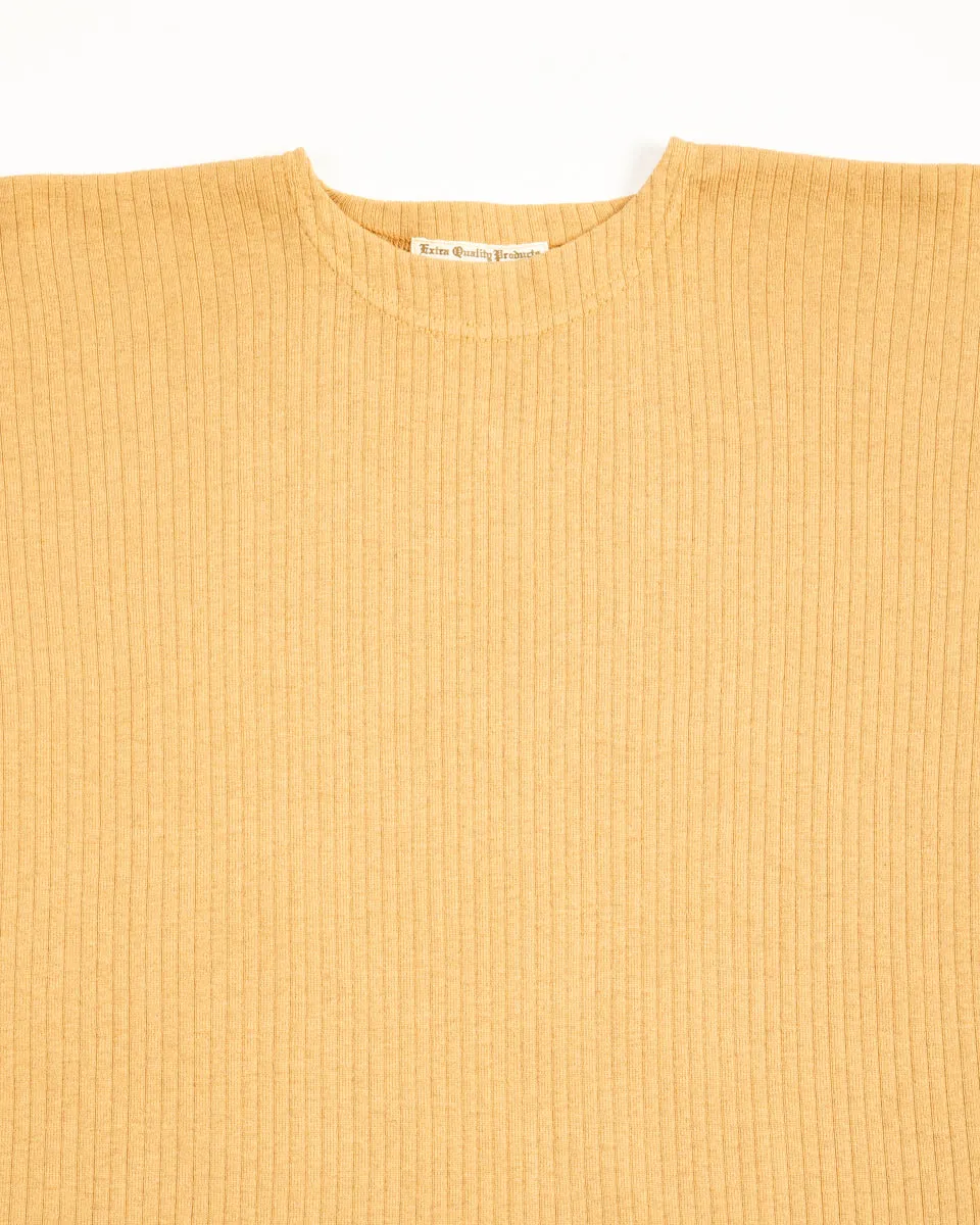 Extra Cotton Rib Crewneck S/S - Golden Yellow