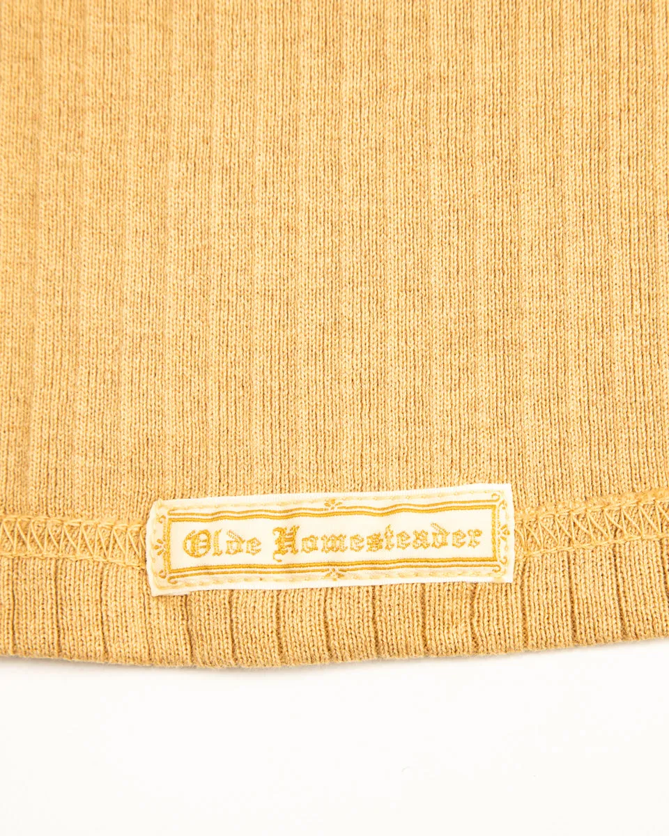 Extra Cotton Rib Crewneck S/S - Golden Yellow