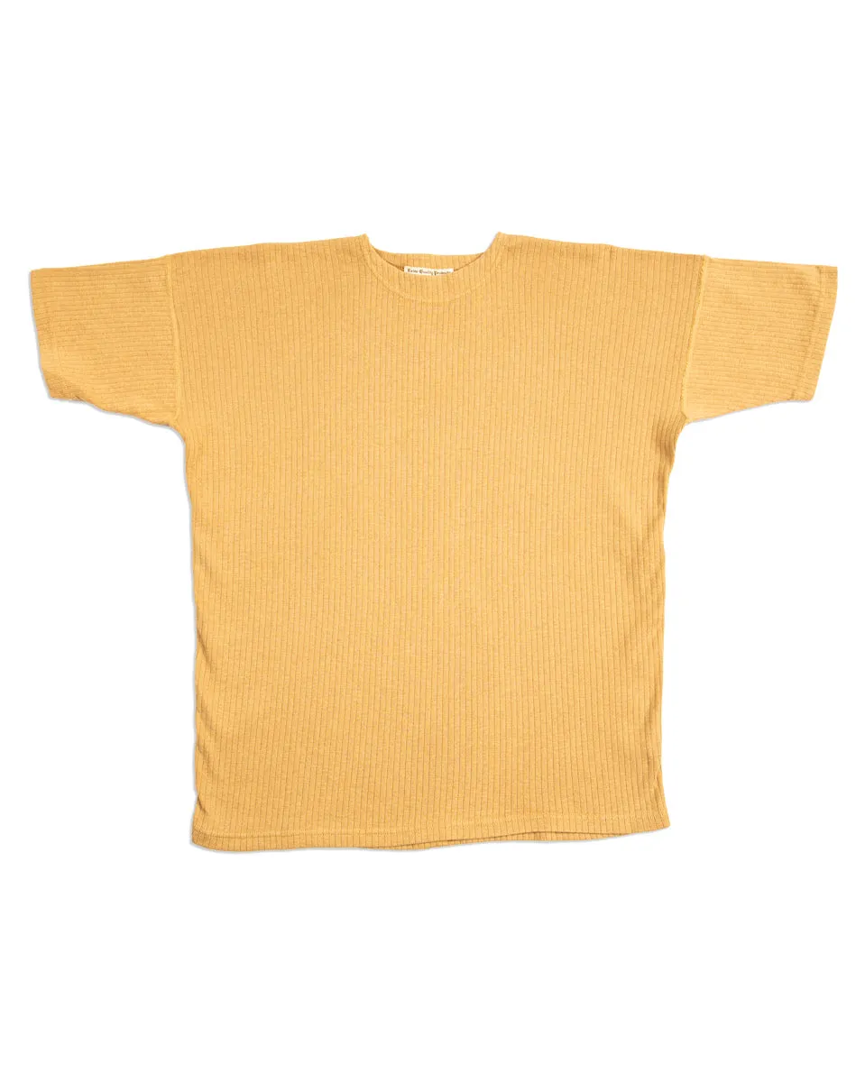 Extra Cotton Rib Crewneck S/S - Golden Yellow