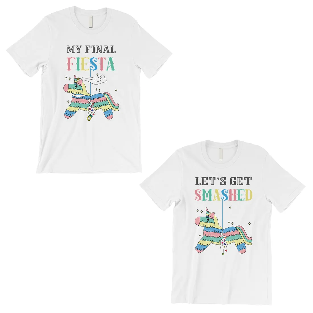 Final Fiesta Smashed Pinata Matching Couple Gift Shirts Adorable