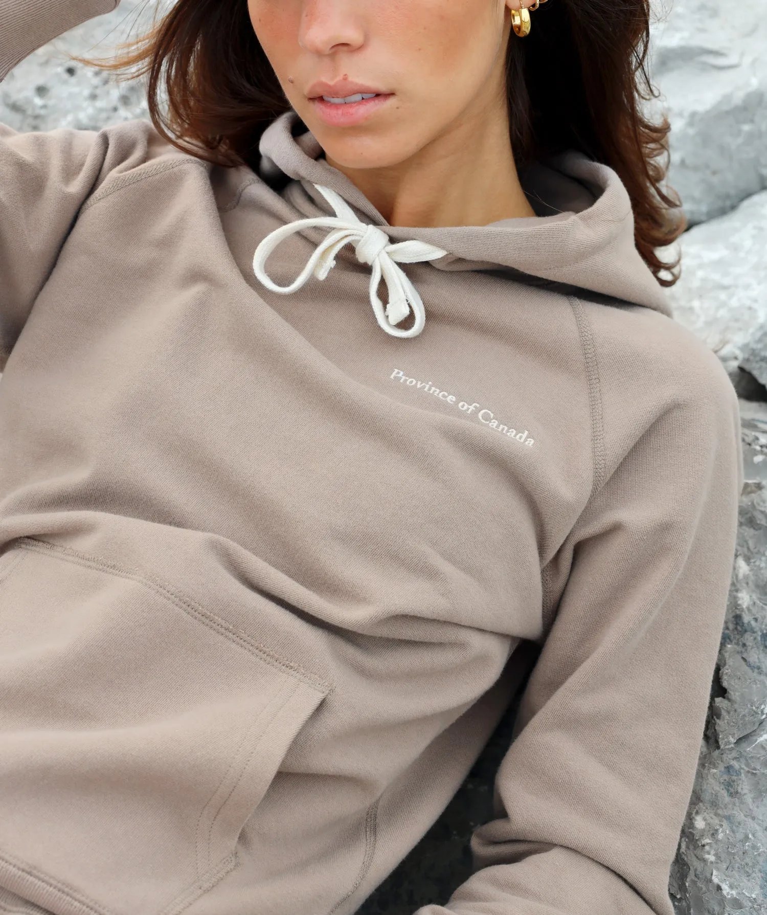 French Terry Hoodie Truffle - Unisex