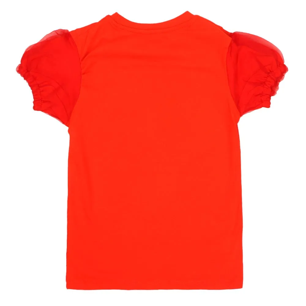 Girls T-Shirt - Fiery Red