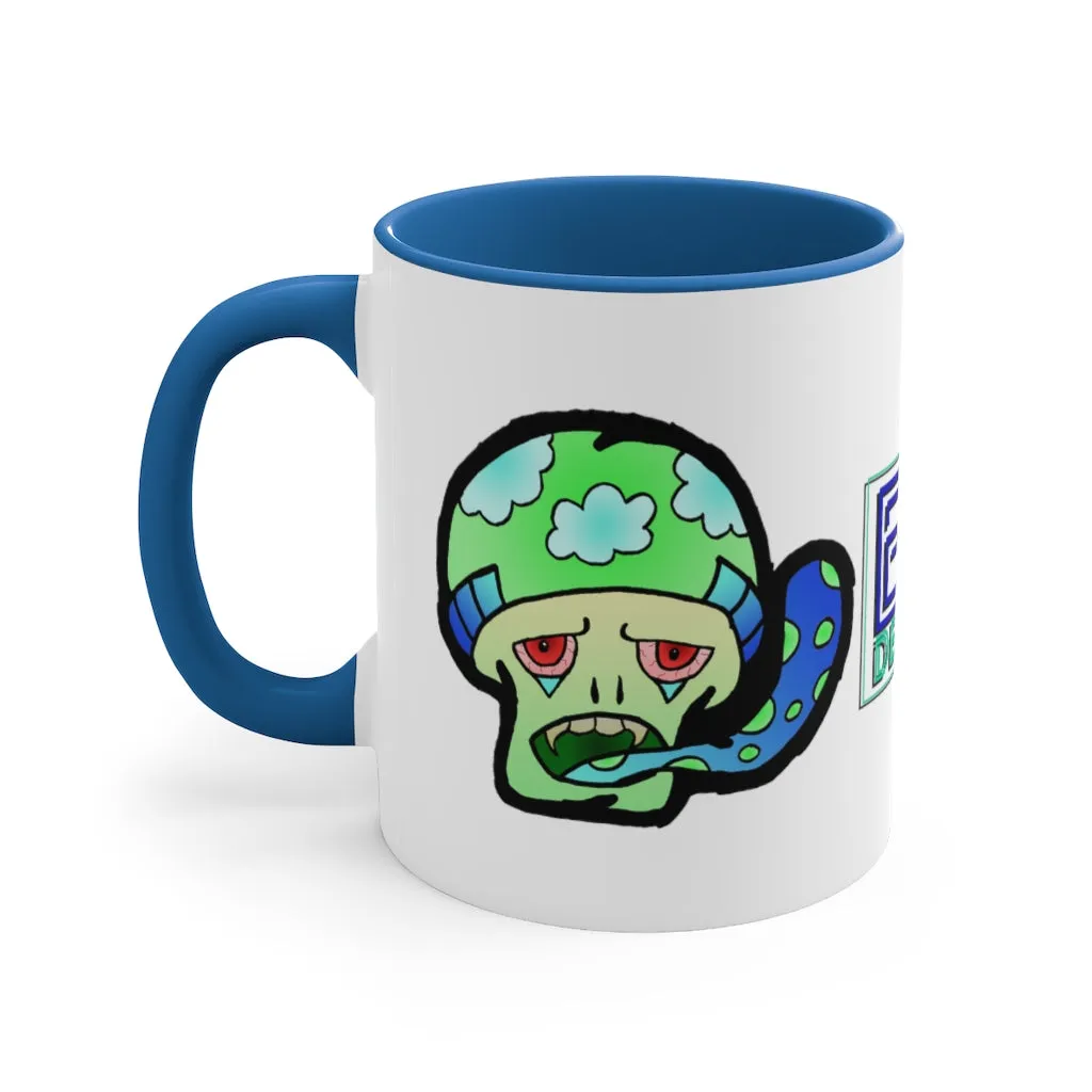 Green Shroom Accent Coffee Mug, 11oz