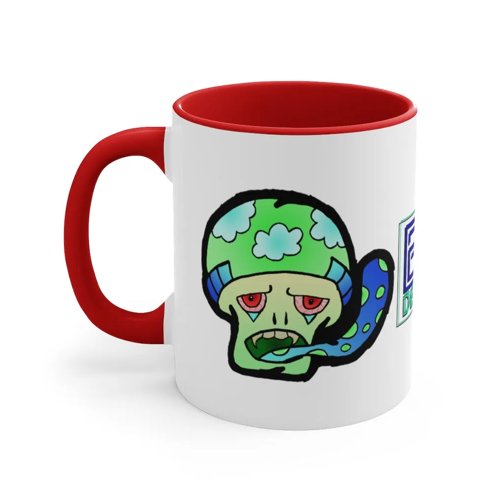 Green Shroom Accent Coffee Mug, 11oz