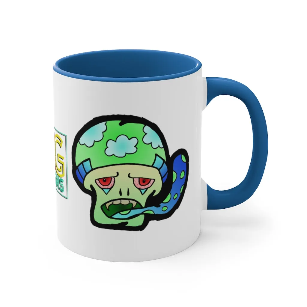 Green Shroom Accent Coffee Mug, 11oz