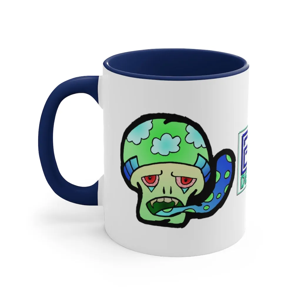 Green Shroom Accent Coffee Mug, 11oz