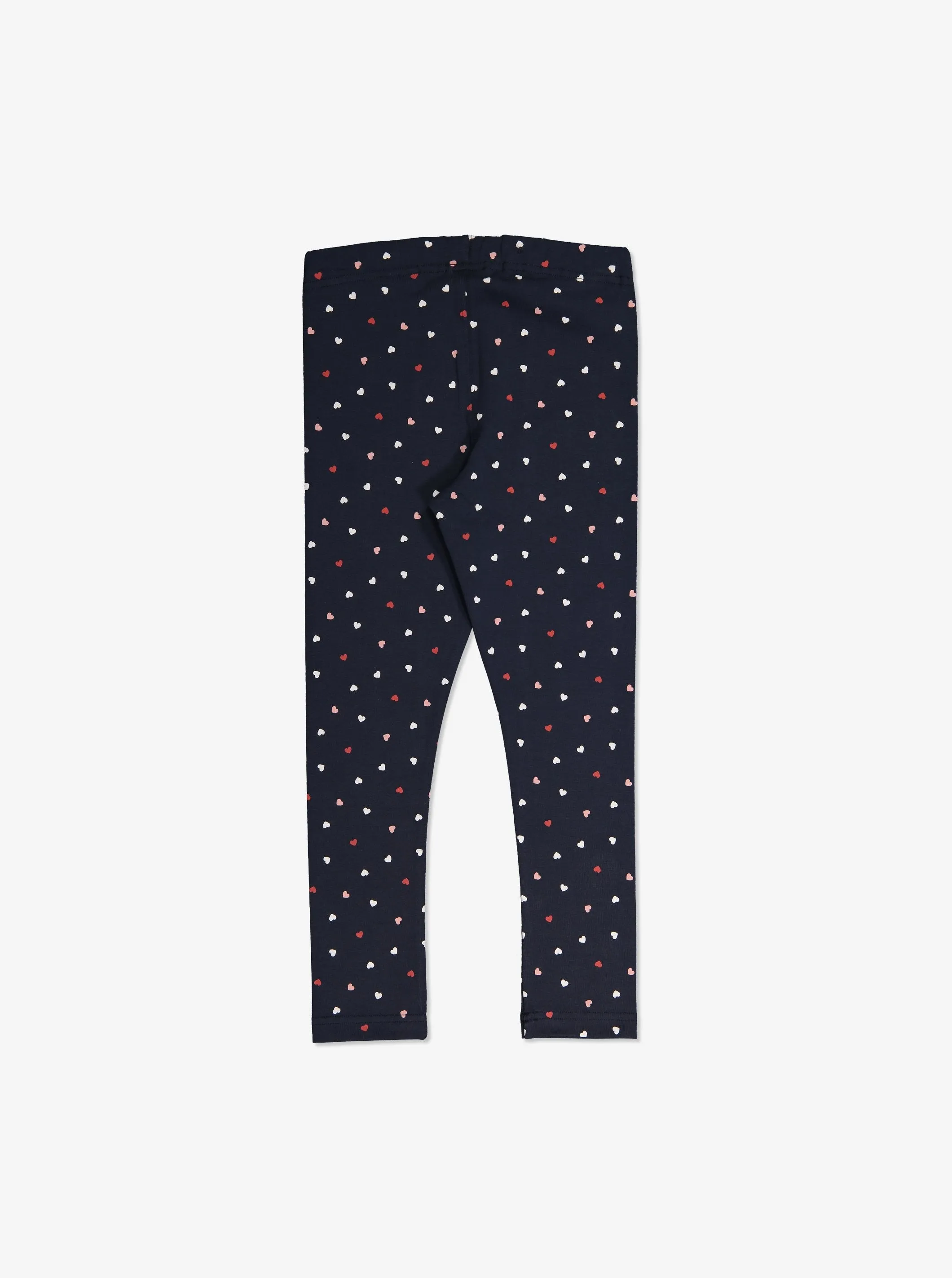 Heart Print Girls Leggings