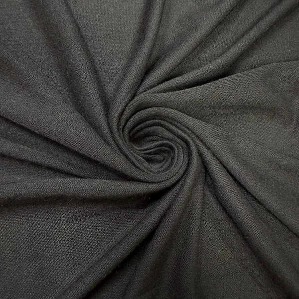 Heather Graphite Gray Rayon Spandex Jersey Knit Fabric