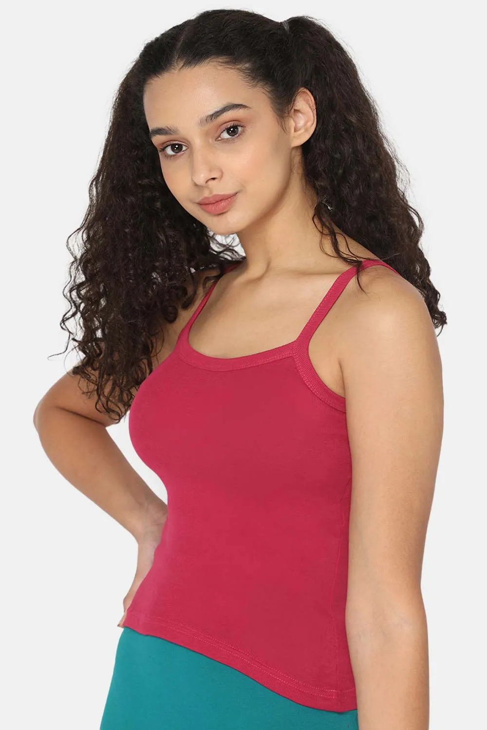 Intimacy Full Coverage 100% Cotton Slip Camisole – IN01 | Non-Padded & Seamless Comfort for Everyday Wear