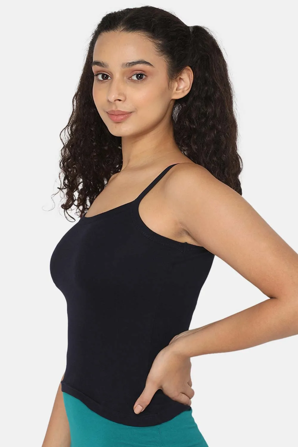 Intimacy Full Coverage 100% Cotton Slip Camisole – IN01 | Non-Padded & Seamless Comfort for Everyday Wear