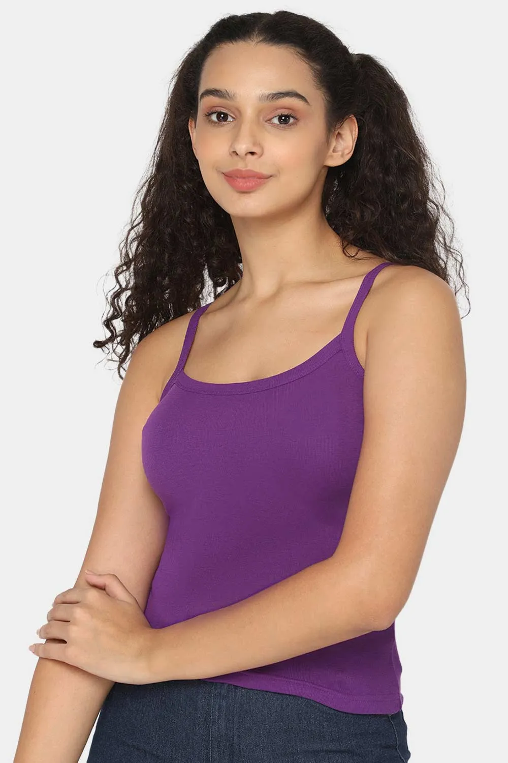 Intimacy Full Coverage 100% Cotton Slip Camisole – IN01 | Non-Padded & Seamless Comfort for Everyday Wear