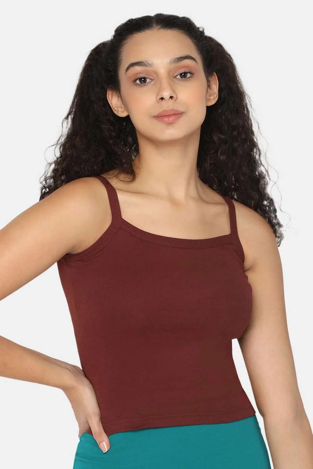 Intimacy Full Coverage 100% Cotton Slip Camisole – IN01 | Non-Padded & Seamless Comfort for Everyday Wear