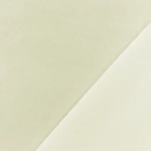 Ivory Solid Polyester Chiffon Woven Fabric