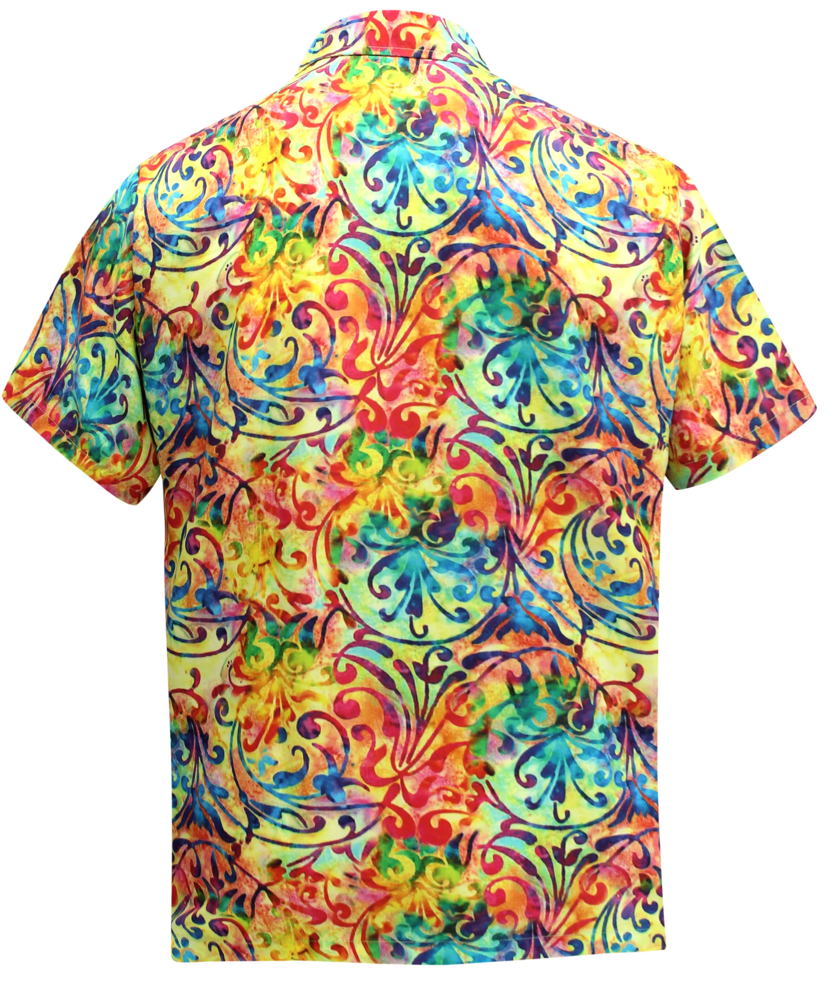 LA LEELA Men's Aloha Hawaiian Shirt Short Sleeve Button Down Casual Beach Party DRT106