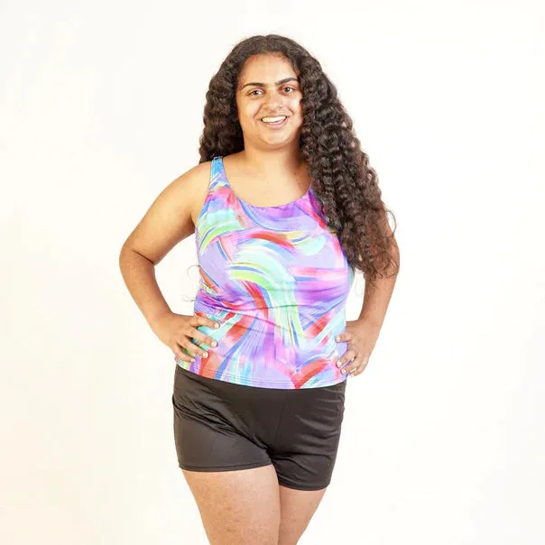 Ladies Tankini with Shorts | Ladies Incontinence Swimwear