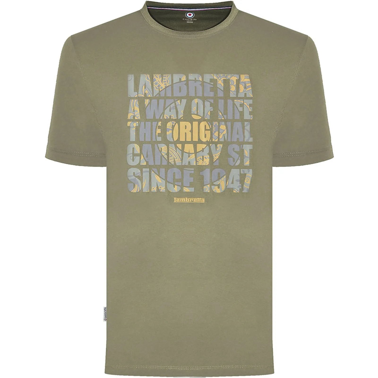 Lambretta Mens Original Carnaby Crew Neck T-Shirt