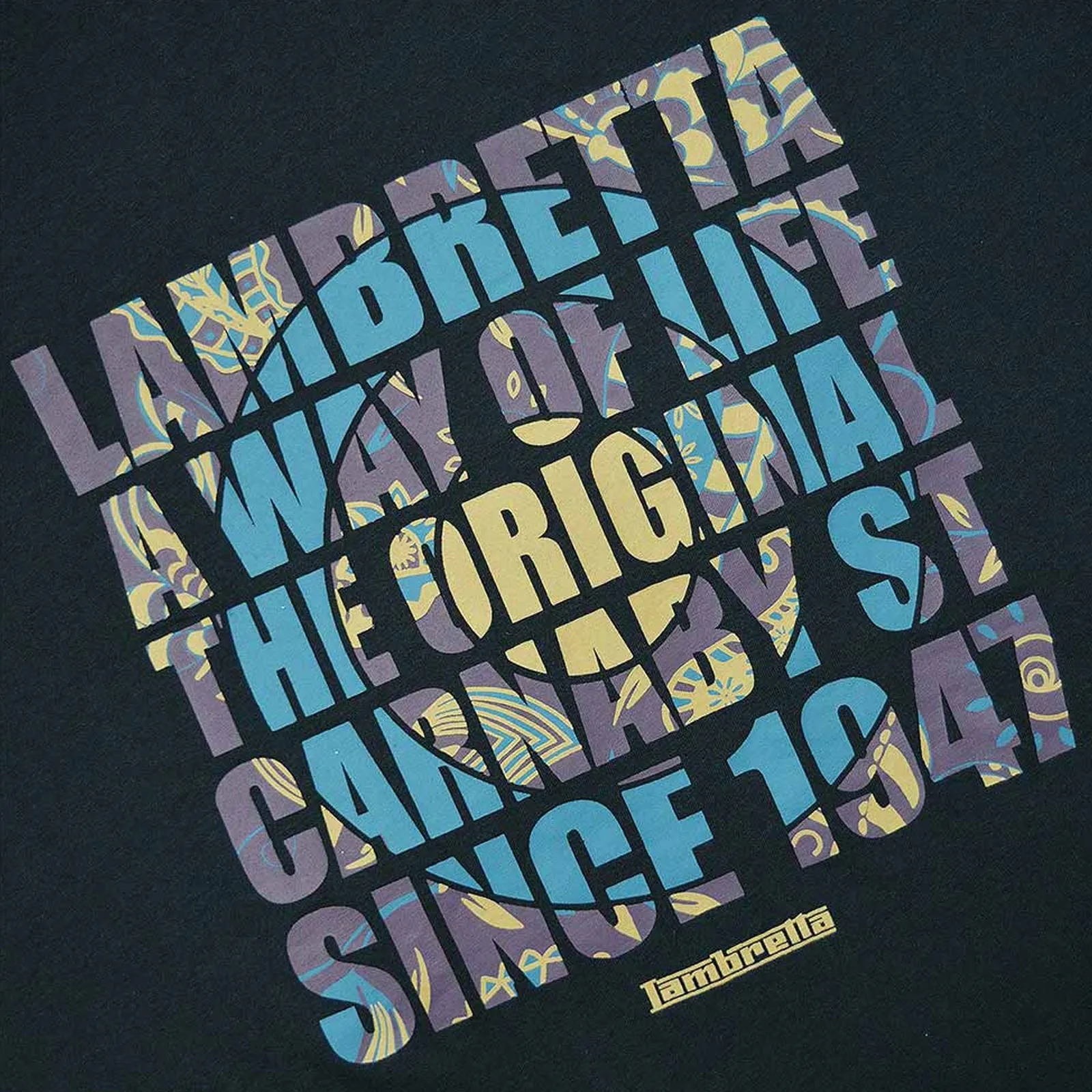 Lambretta Mens Original Carnaby Crew Neck T-Shirt