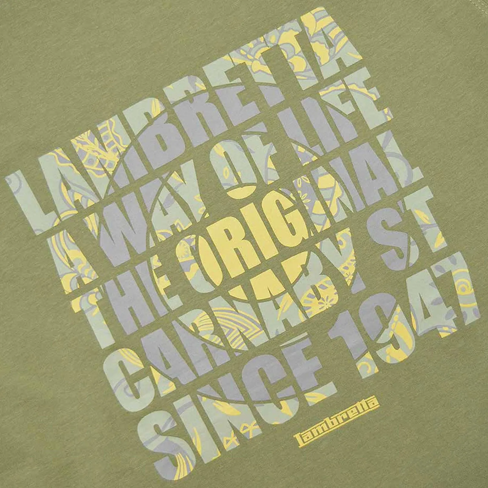 Lambretta Mens Original Carnaby Crew Neck T-Shirt