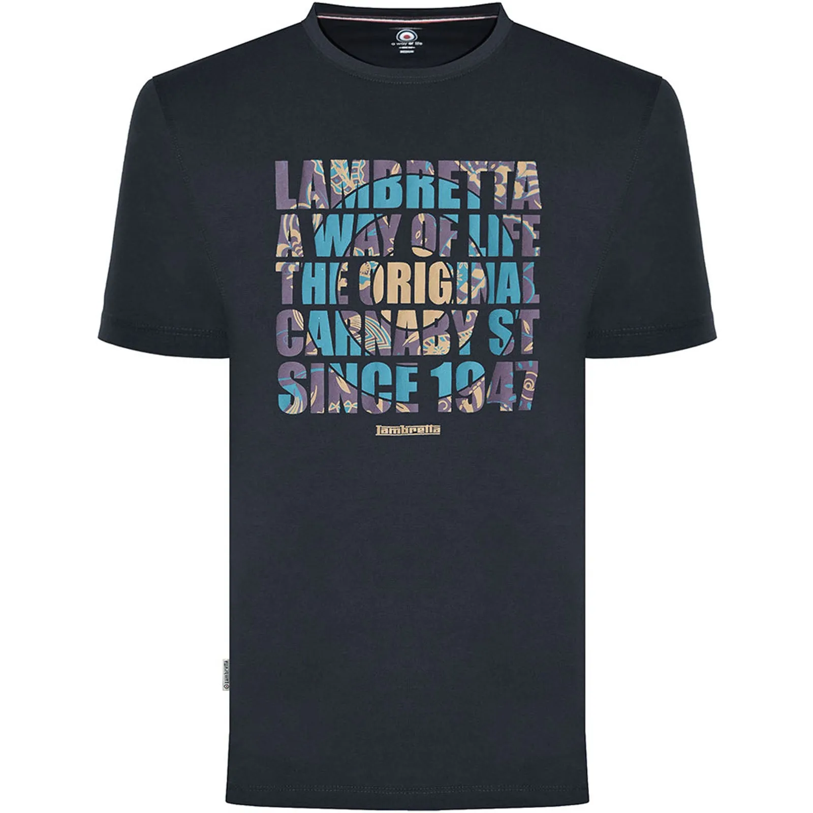 Lambretta Mens Original Carnaby Crew Neck T-Shirt