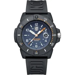 Luminox Men's Blue Dial Black Rubber Band Analogue Navy Seal Diver Quartz Watch - XS.3602.NSF