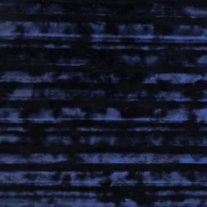 Midnight Blue Pleated Burnout Stretch Polyester Velvet Fabric