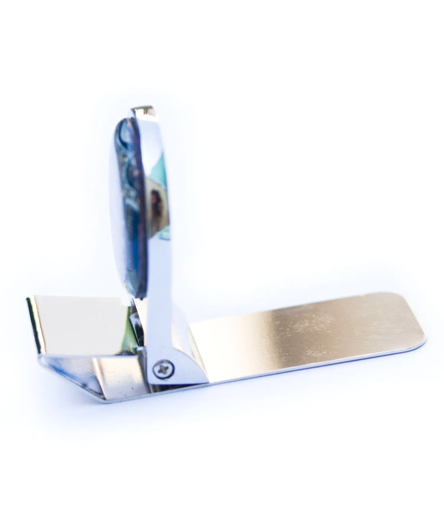 Money clip with circuit board piece