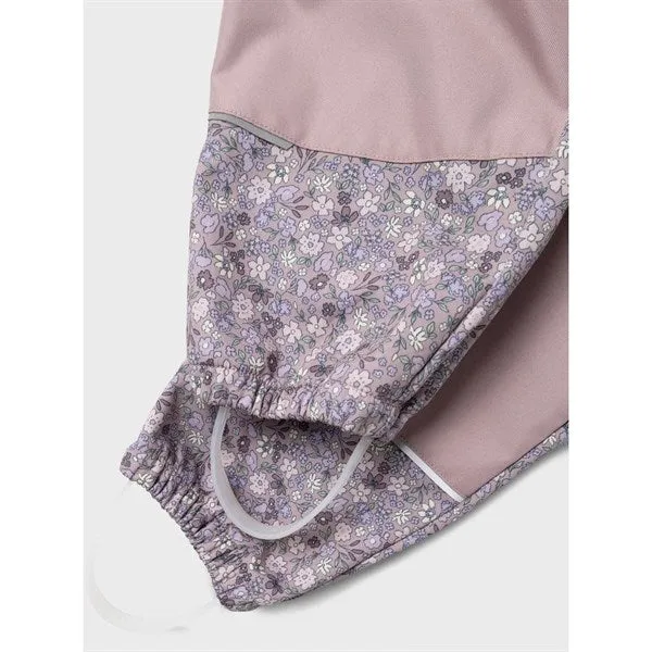 Name it Deauville Mauve Alfa08 Softshell Pants Small Flower