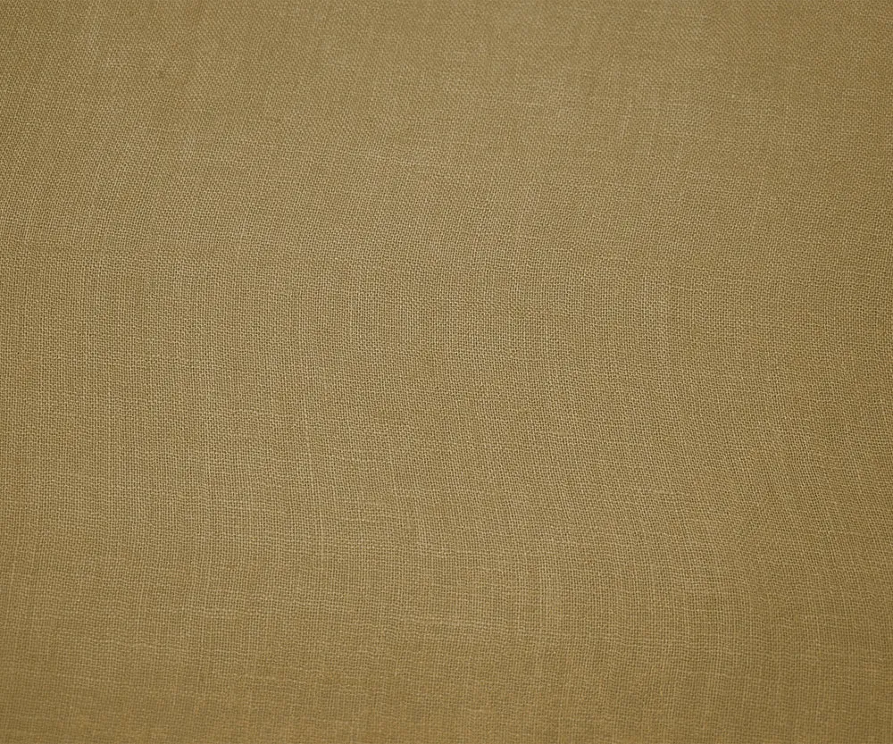 Natural Beige Washed Semi-Sheer Solid Linen Woven Fabric