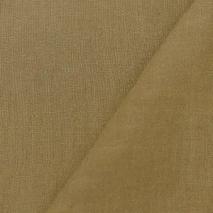 Natural Beige Washed Semi-Sheer Solid Linen Woven Fabric