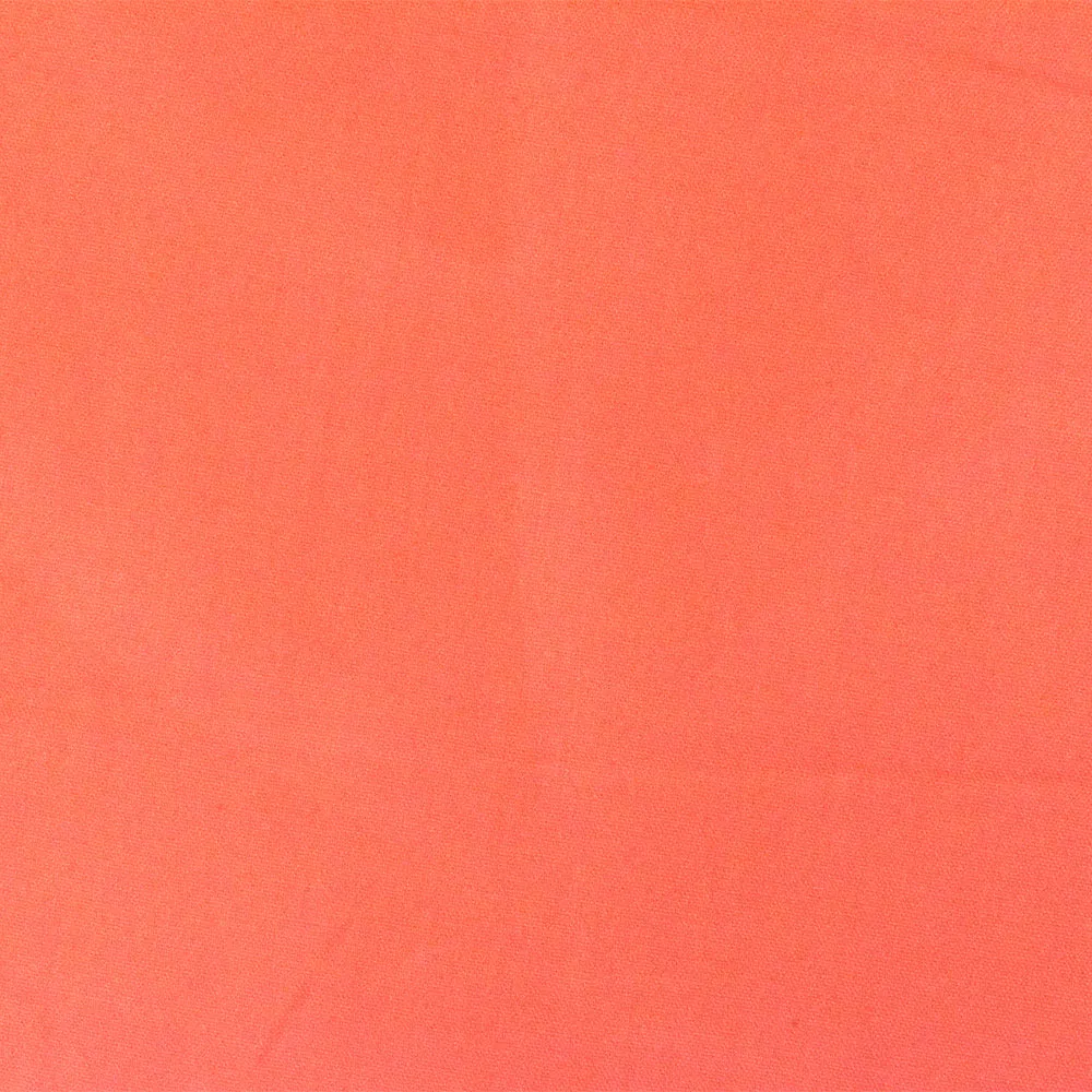 Orange Solid Rayon Challis Woven Fabric