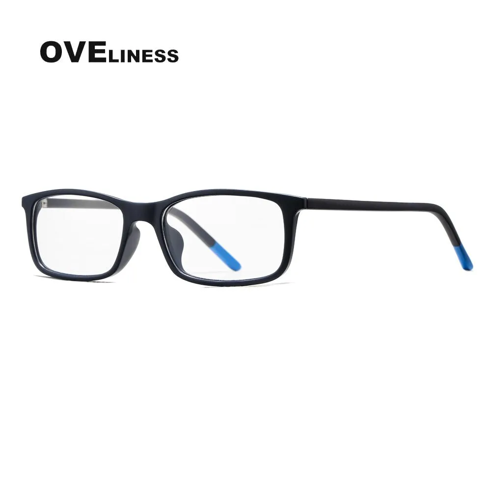 Oveliness Unisex Full Rim Square Tr 90 Titanium Eyeglasses 7252