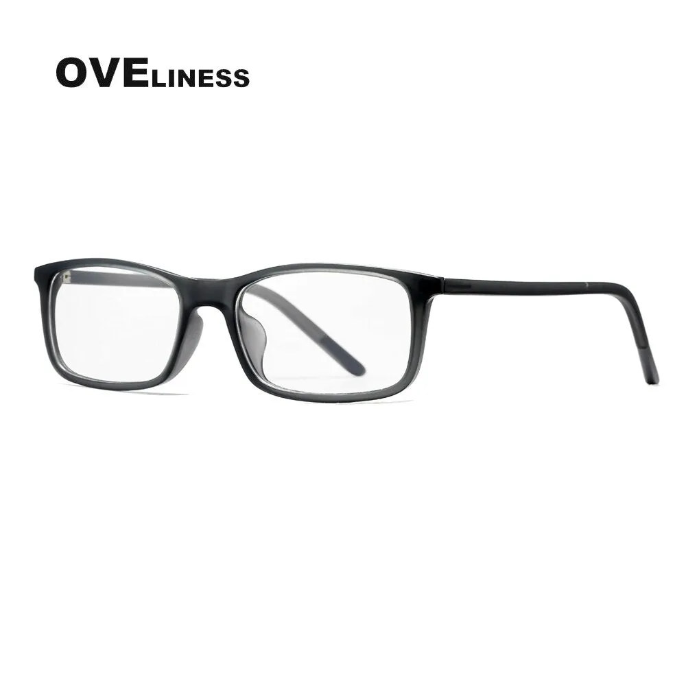 Oveliness Unisex Full Rim Square Tr 90 Titanium Eyeglasses 7252