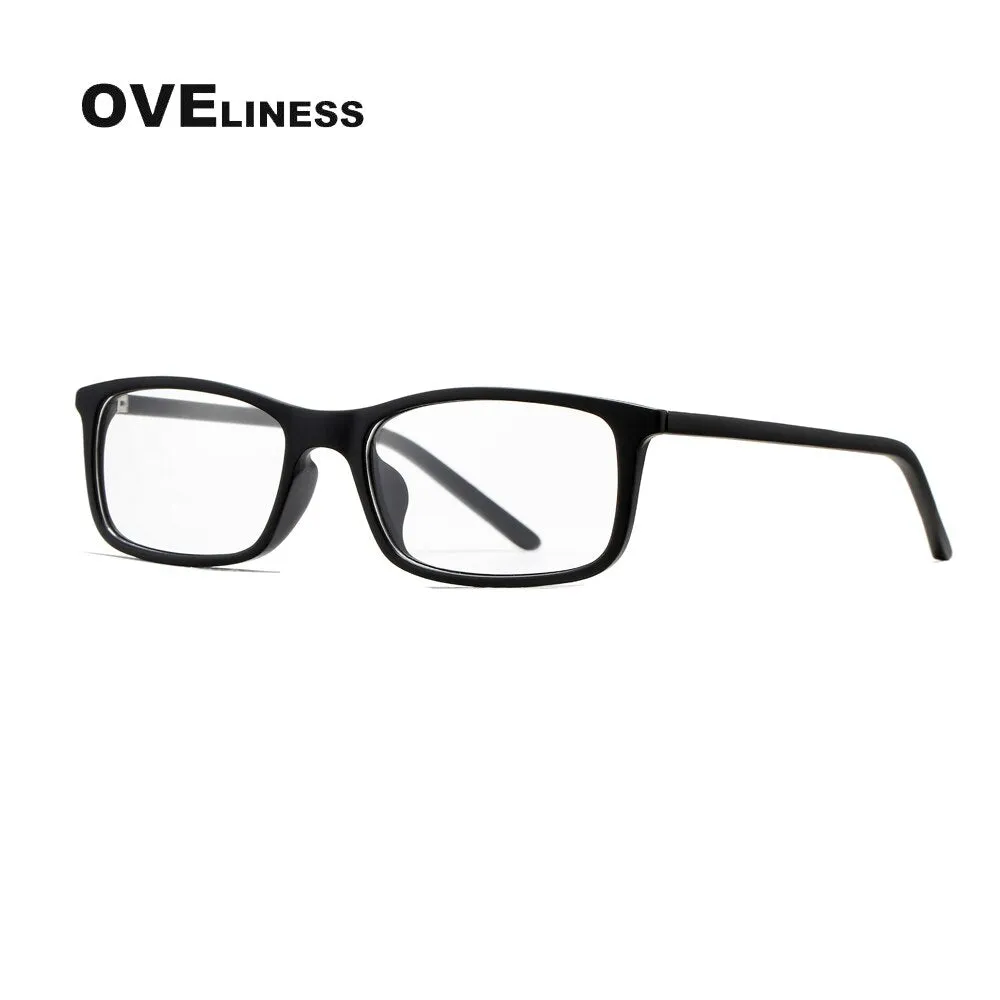 Oveliness Unisex Full Rim Square Tr 90 Titanium Eyeglasses 7252