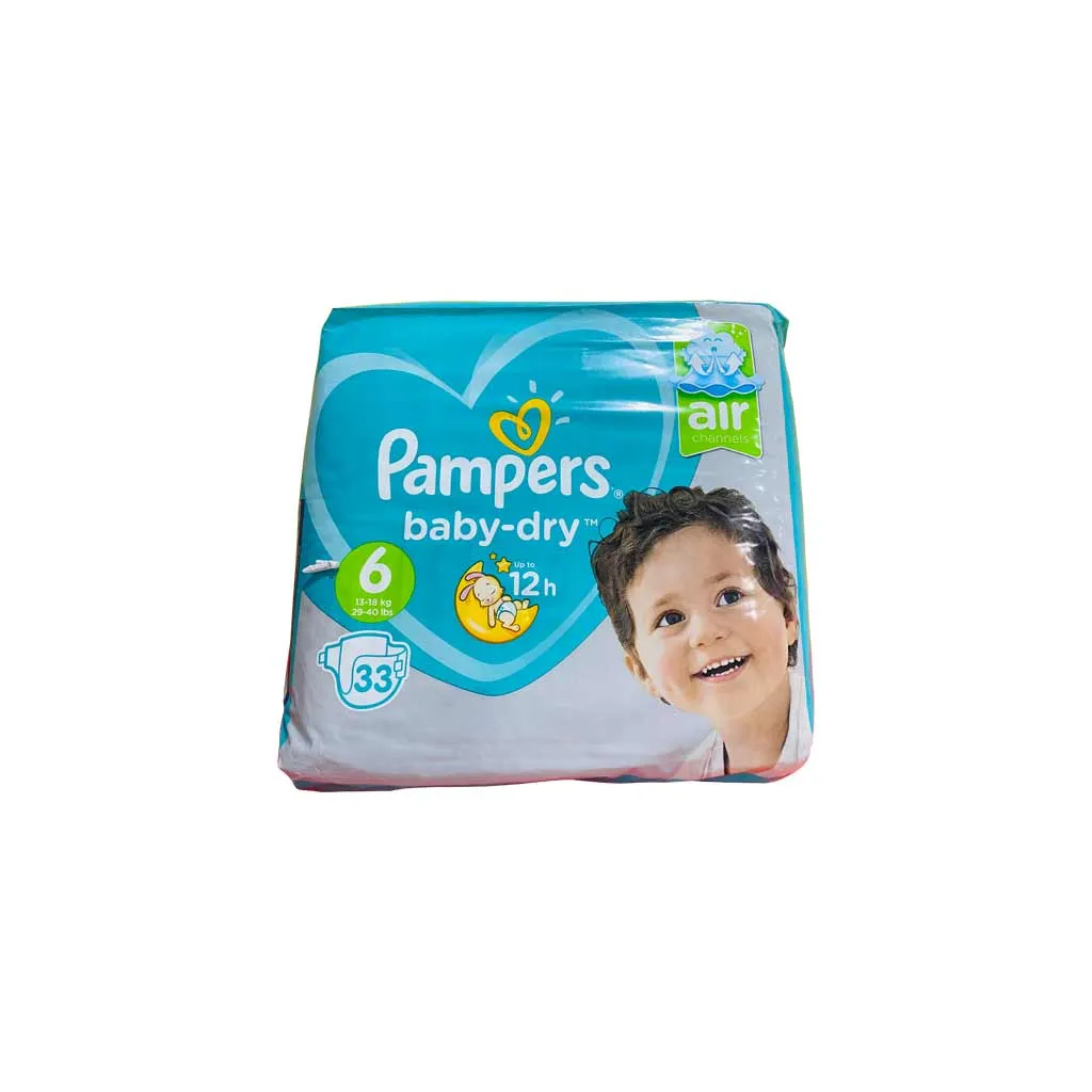 Pampers Baby-dry Diapers Size 6, 33 Diapers