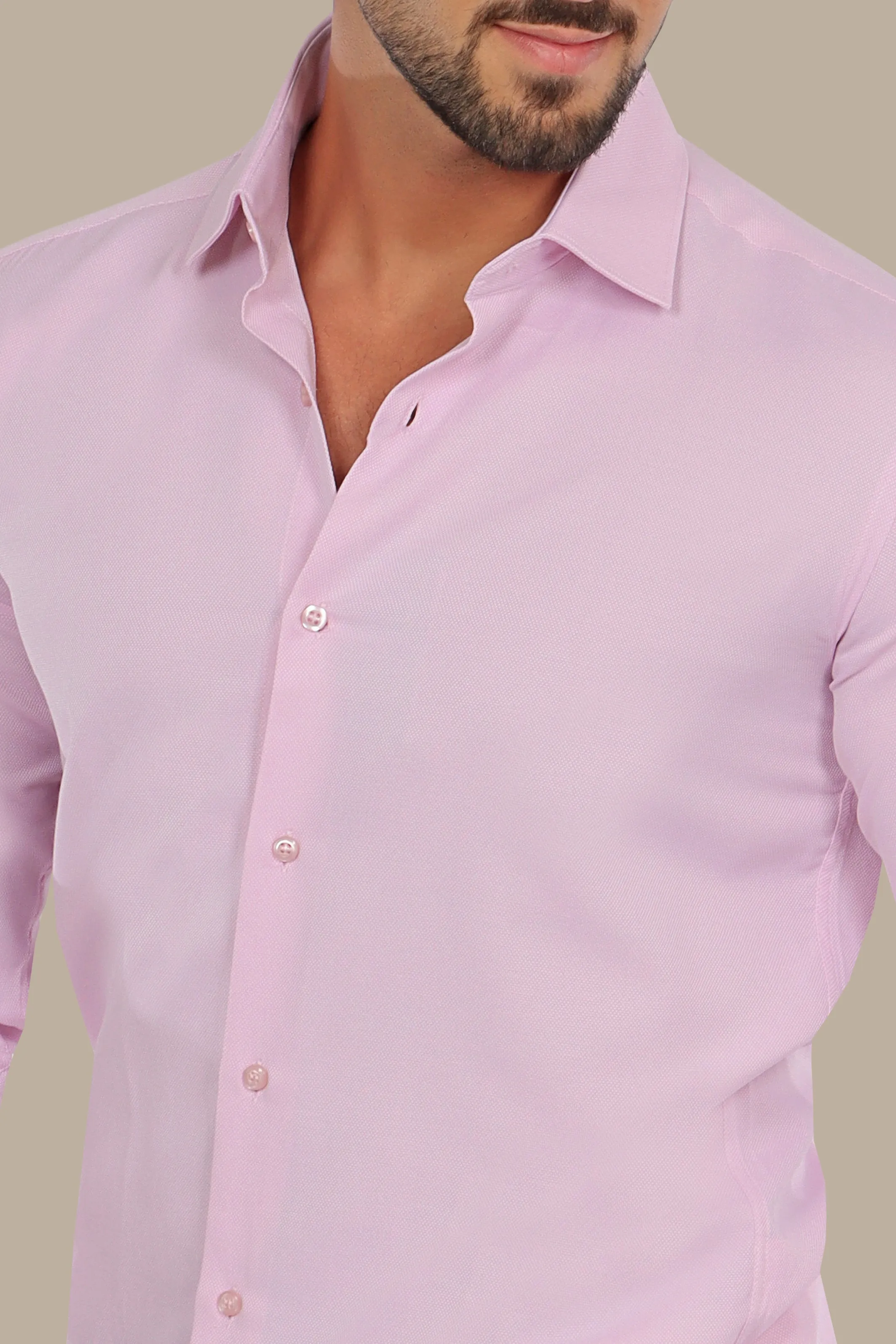 Pink Slim Fit Oxford Shirt